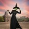 Women's Classic Witch Costume Black Fitted Top Skirt With Front Slit Size 8-10